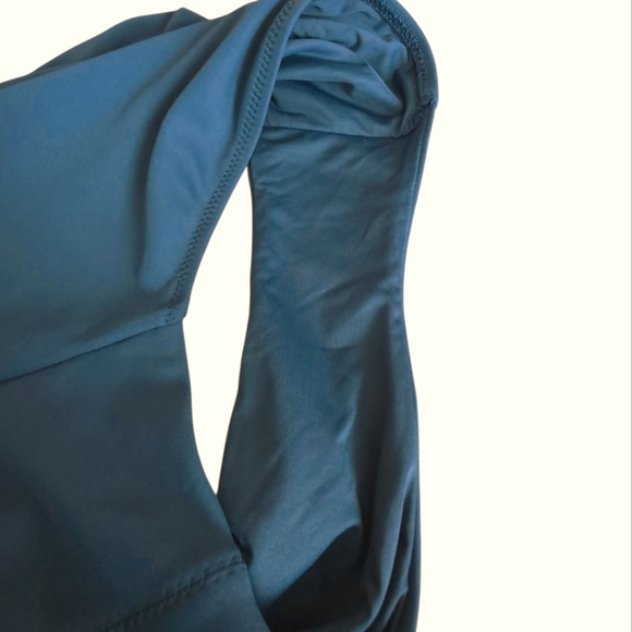 Athleta Sculpted One Piece Swimsuit Oceanic Teal Size Medium - Picture 7 of 14